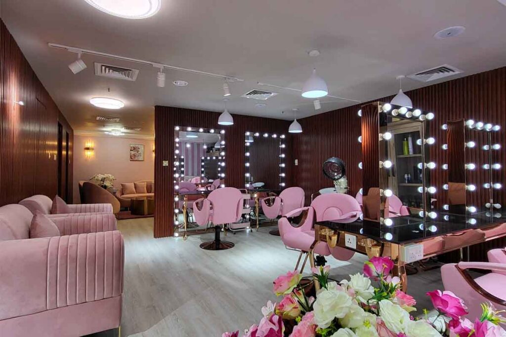 Ladies Salon in Abu Dhabi Interior Design